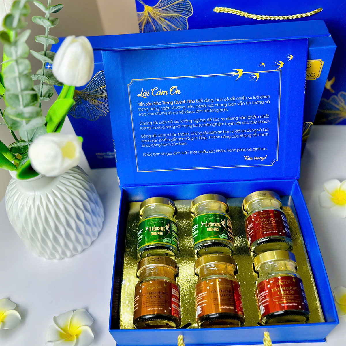 Set 6 hũ tổ yến chưng cao cấp 100% yến tươi